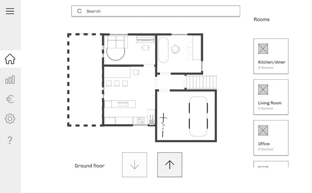 Budgeting Dashboard Wireframe 1