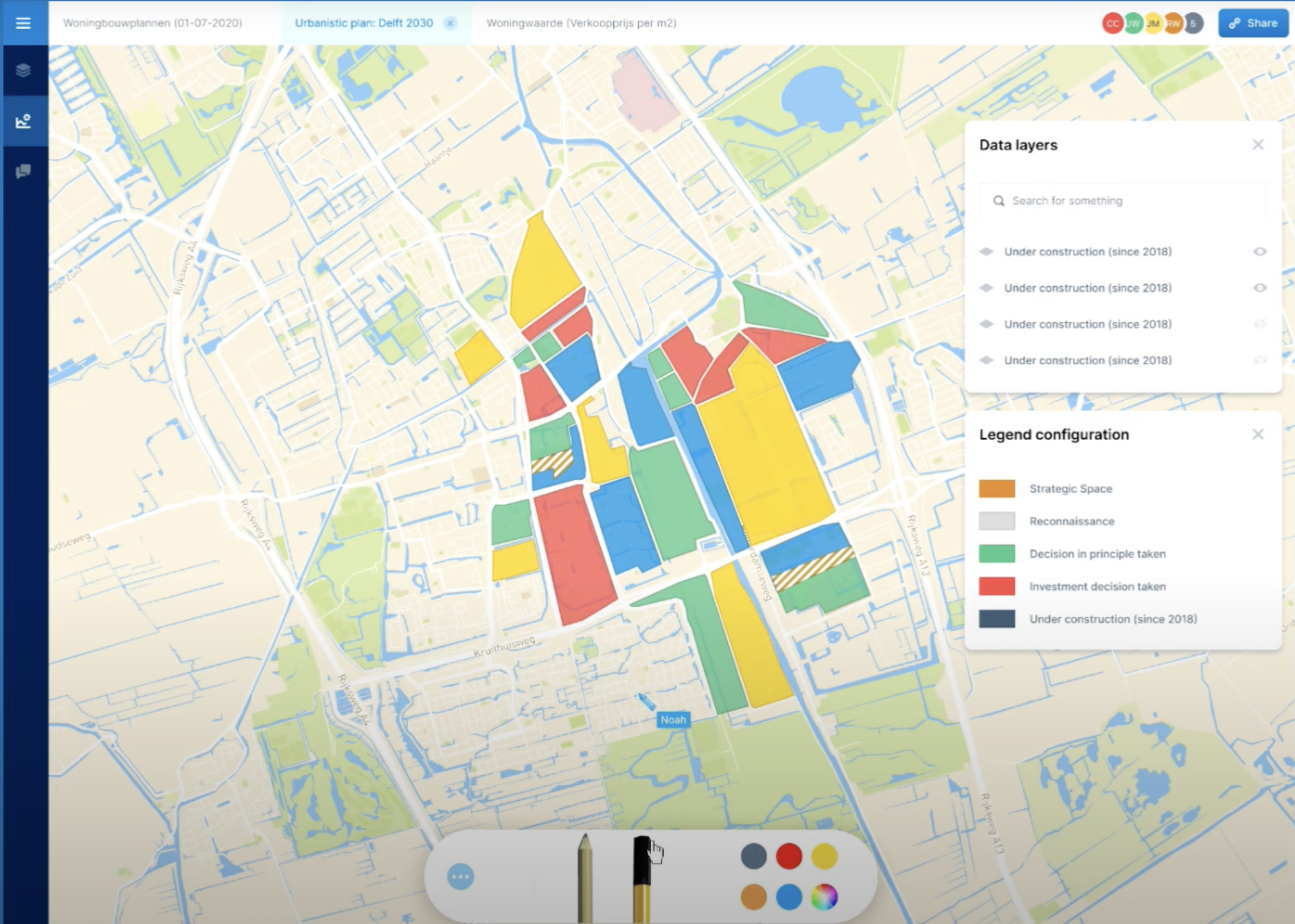 Delft Mapper Prototype - Interactive Timeline Interface