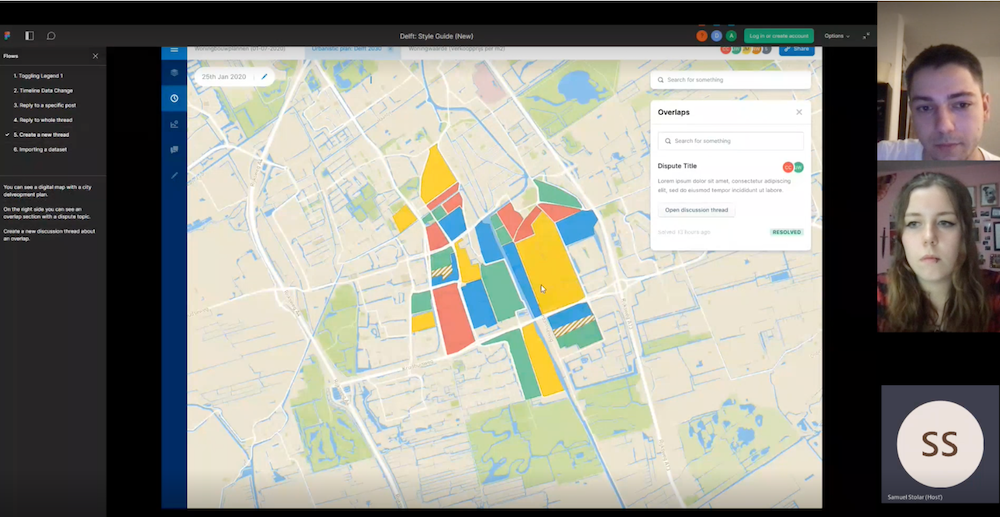 Testing session screenshot with respondent #2: Samuel Stolár