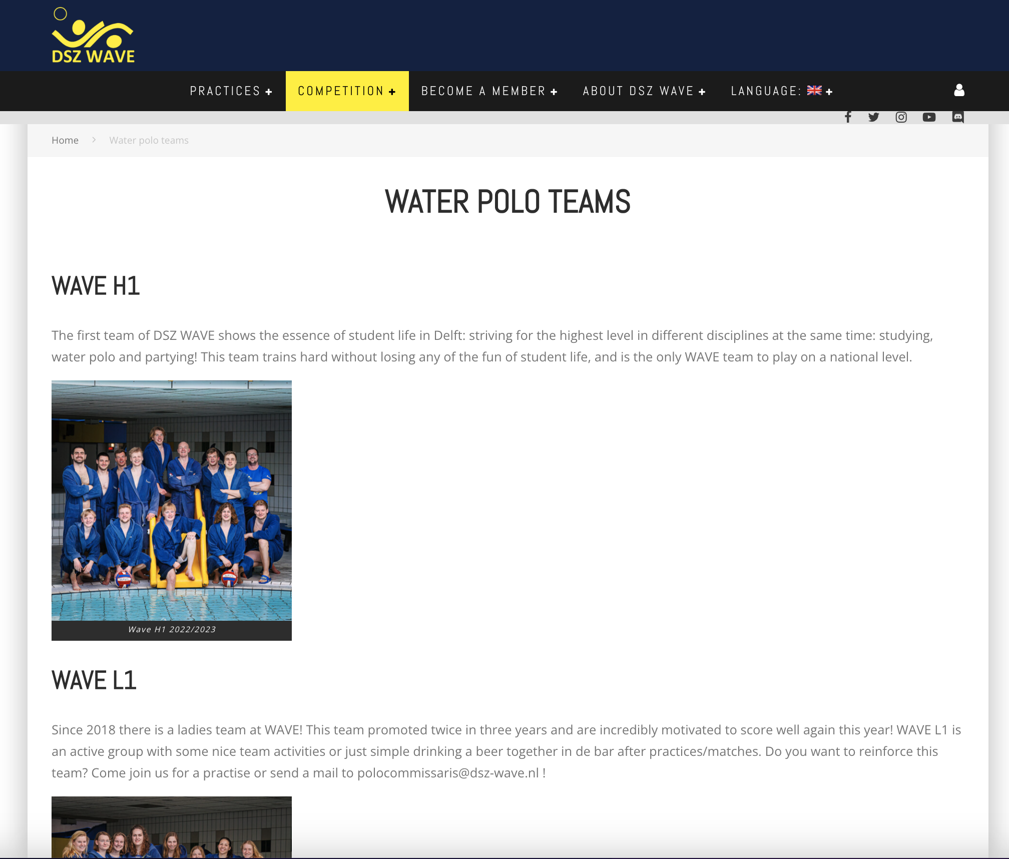 DSZ Wave Original Website - Content Pages