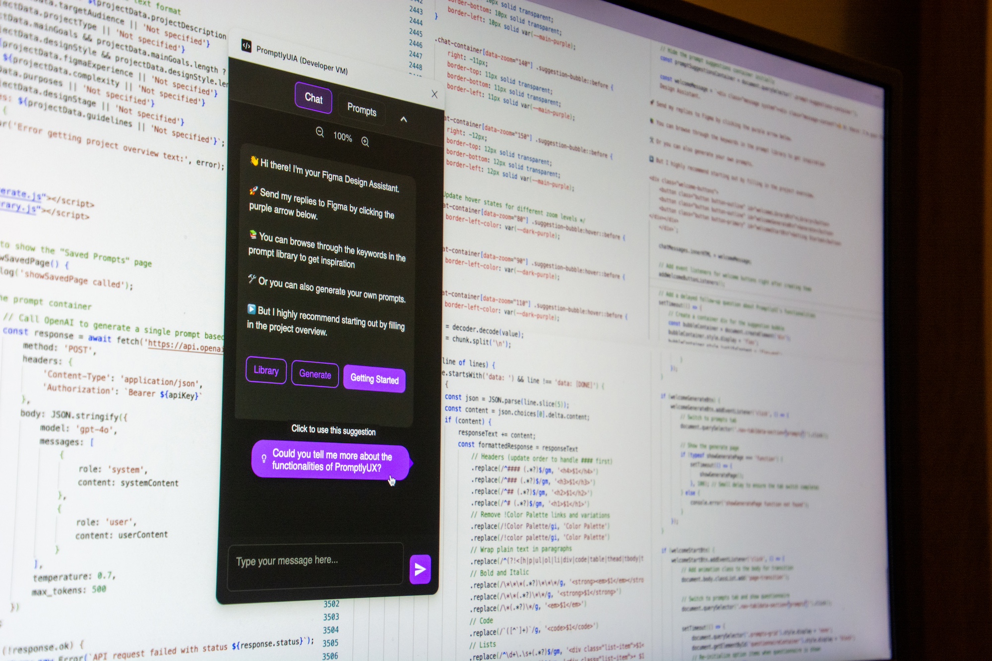 PromptlyUX Plugin Interface